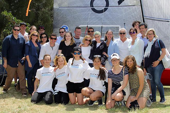 The Alcatel One Touch supporters group on a recent race day © Frank Quealey